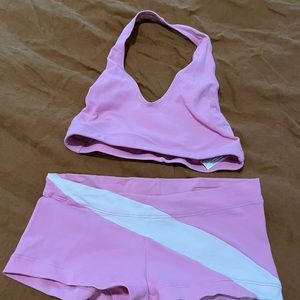 Elisabetta Rogiani booty shorts and halter top